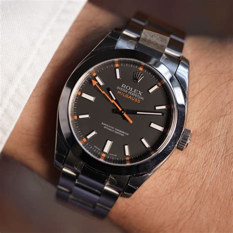 rolex milgauss black dial price|Rolex Milgauss black price.